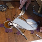 Travail du vitrail par M.Ciotta