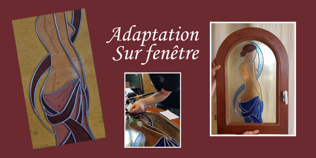 Vitrail color - vitrail sur mesure - Adaptation Vitrail sur fenêtre